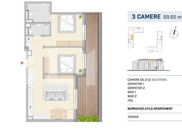 Apartament de vânzare 3 camere Semicentral - 116163AV | BLITZ Cluj-Napoca | Poza1