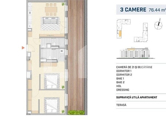 Apartament de vânzare 3 camere Semicentral - 116164AV | BLITZ Cluj-Napoca | Poza1