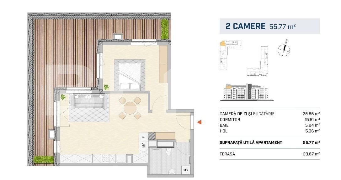 Apartament de vânzare 2 camere Semicentral - 116170AV | BLITZ Cluj-Napoca | Poza1
