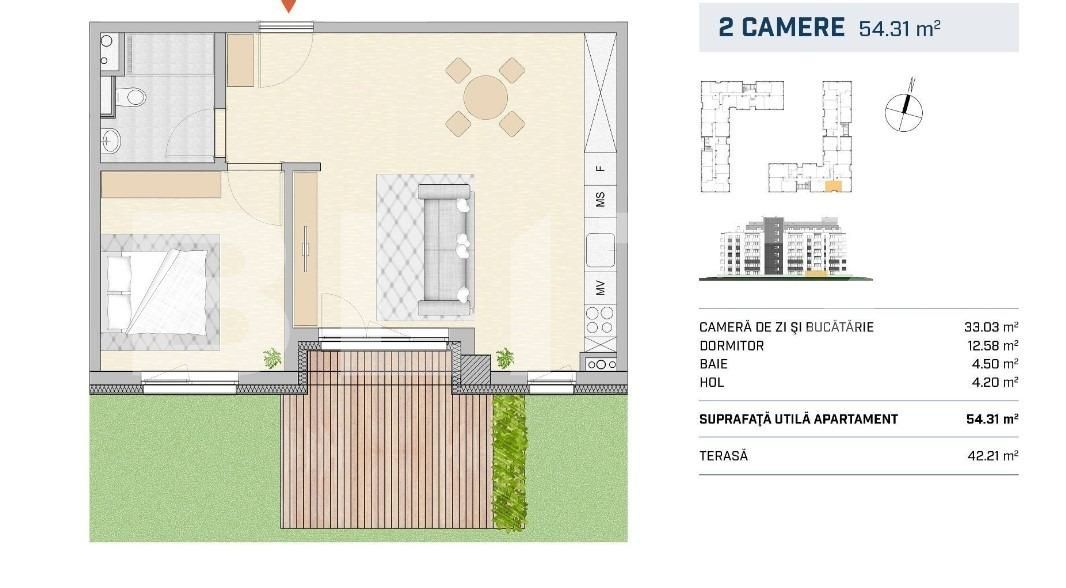 Apartament de vânzare 2 camere Semicentral - 116189AV | BLITZ Cluj-Napoca | Poza1