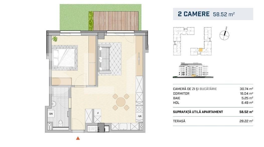 Apartament de vânzare 2 camere Semicentral - 116199AV | BLITZ Cluj-Napoca | Poza1