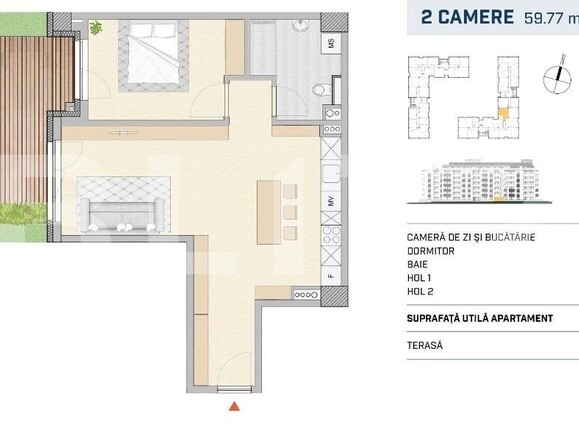 Apartament de vânzare 2 camere Semicentral - 116201AV | BLITZ Cluj-Napoca | Poza1