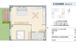 Apartament spatios, finisat cu gradina, orientare VESTICA