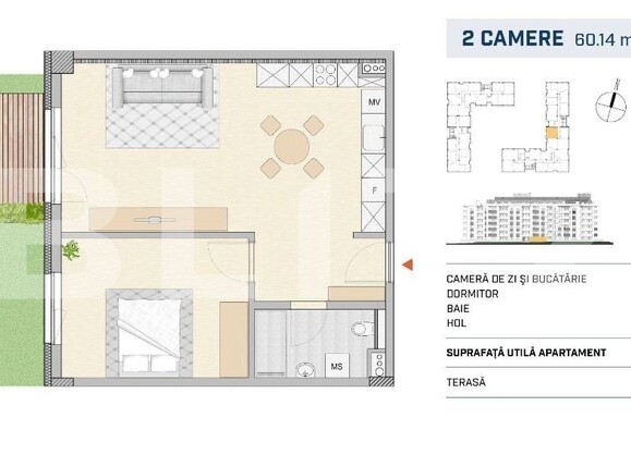 Apartament de vânzare 2 camere Semicentral - 116203AV | BLITZ Cluj-Napoca | Poza1