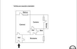 Apartament cu 2 camere, decomandate, 53 mp, zona strazii Unirii