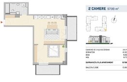 2 camere, finisat, orientare sud-est, SEMICENTRAL!!