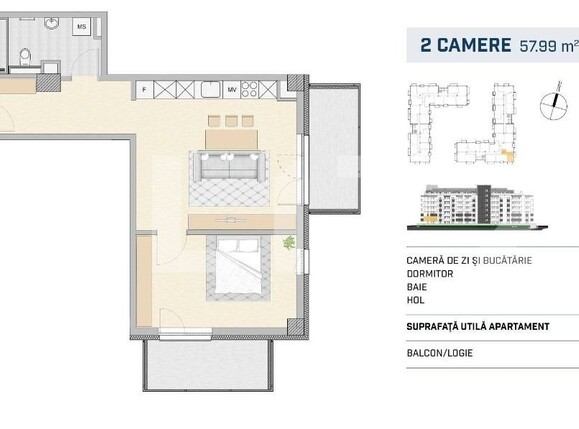 Apartament de vânzare 2 camere Semicentral - 116399AV | BLITZ Cluj-Napoca | Poza1