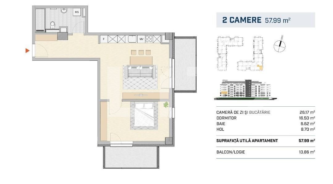 Apartament de vânzare 2 camere Semicentral - 116424AV | BLITZ Cluj-Napoca | Poza2