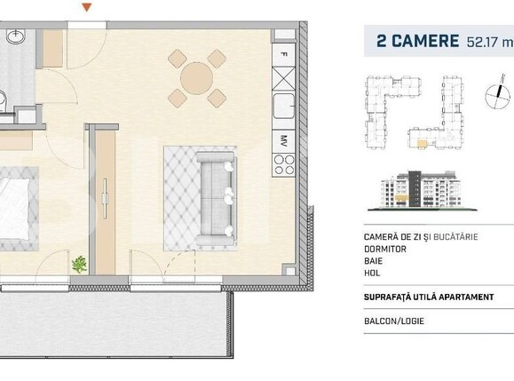 Apartament de vânzare 2 camere Semicentral - 116429AV | BLITZ Cluj-Napoca | Poza1