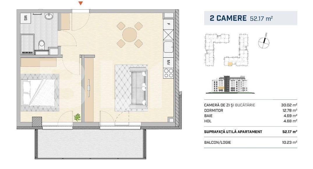Apartament de vânzare 2 camere Semicentral - 116429AV | BLITZ Cluj-Napoca | Poza1