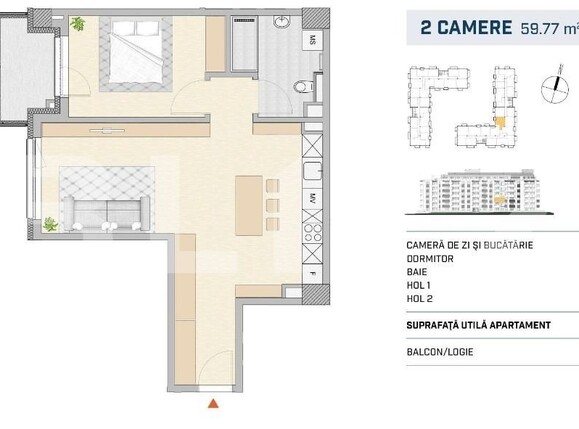 Apartament de vânzare 2 camere Semicentral - 116434AV | BLITZ Cluj-Napoca | Poza1