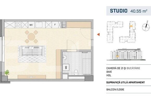 Garsonieră de vânzare Semicentral - 116438AV | BLITZ Cluj-Napoca | Poza1