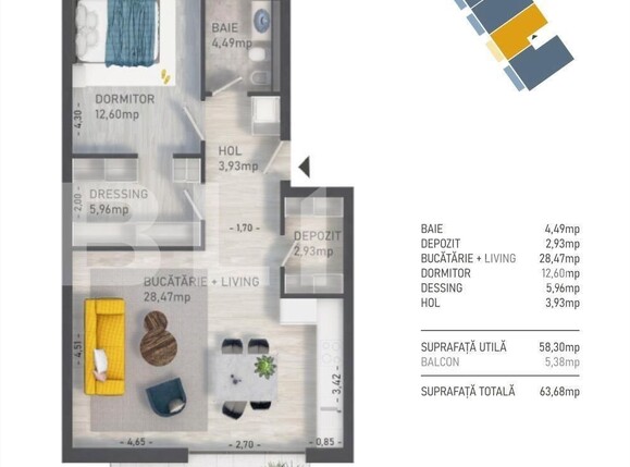 Apartament de vânzare 2 camere Baciu - 116491AV | BLITZ Cluj-Napoca | Poza9