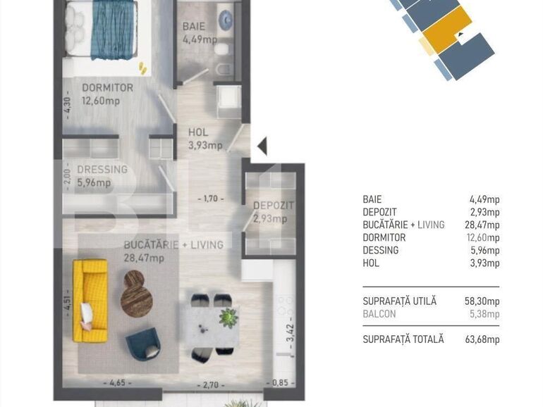 Apartament de vânzare 2 camere Baciu - 116491AV | BLITZ Cluj-Napoca | Poza1