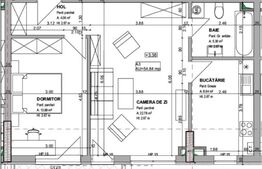 Apartament de 2 camere, 55mp + parcare, zona Semicentrala