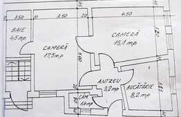 De vanzare 2 camere, 50 mp utili, posibilitate mansardare, zona Piata Garii!