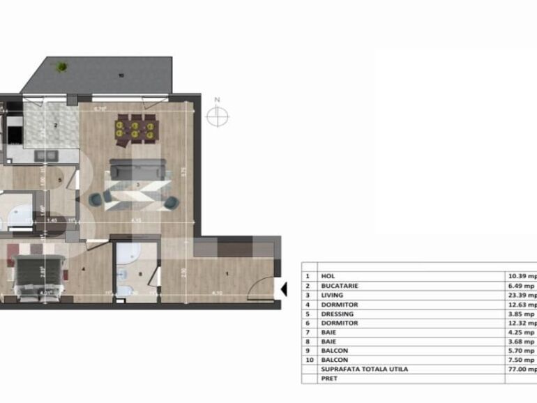 Apartament de vânzare 3 camere Europa - 116745AV | BLITZ Cluj-Napoca | Poza1