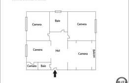 3 camere, 71.09 mp utili, finisat, boxa la subsol, balcon inchis zona Plopilor!