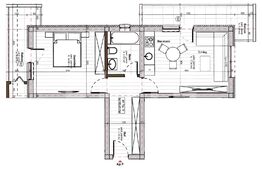 Apartament de 2 camere, 44mp, in Apahida