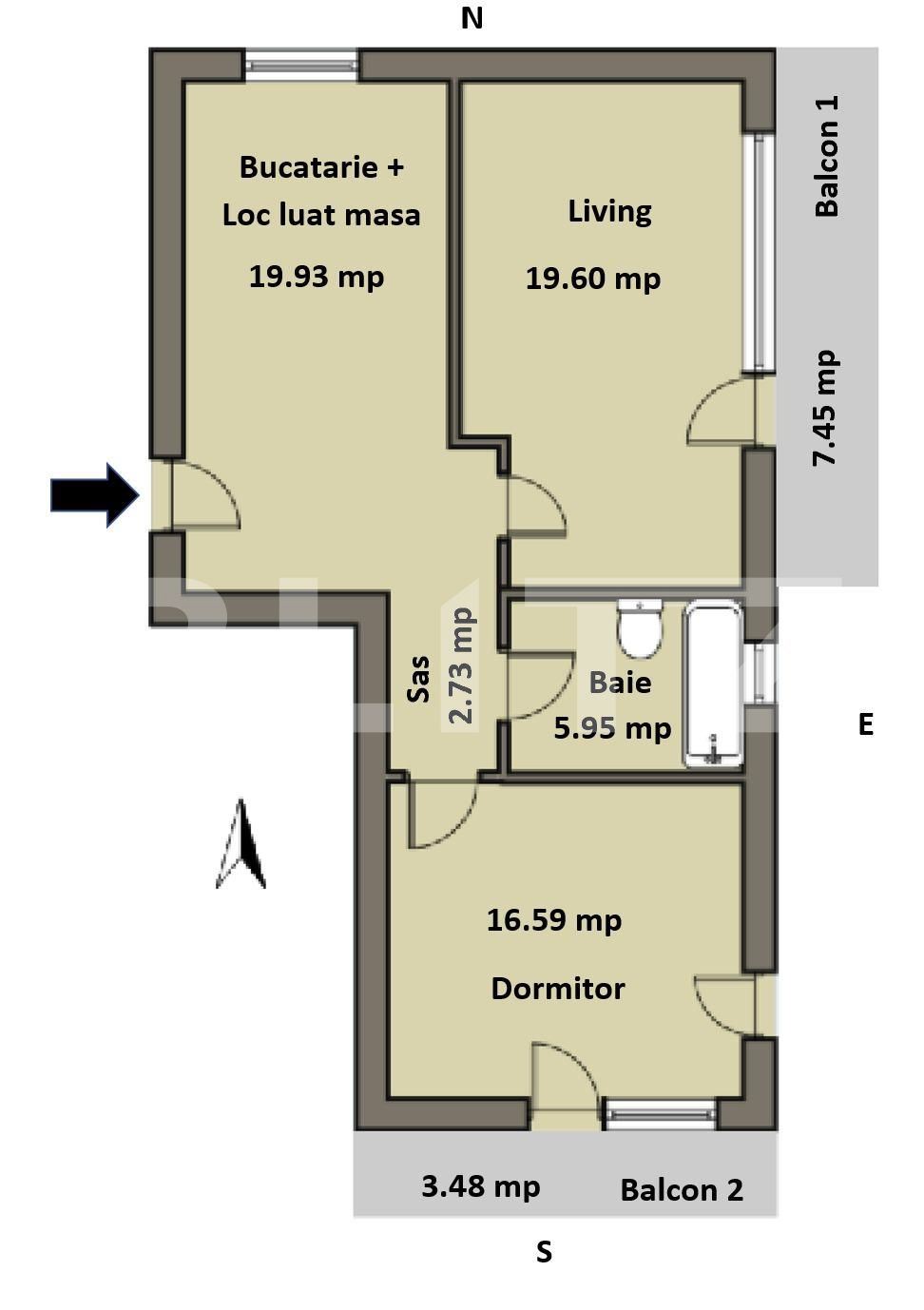 Apartament de vânzare 2 camere Bună Ziua - 116804AV | BLITZ Cluj-Napoca | Poza1