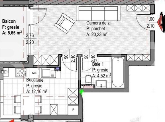 Garsonieră de vânzare Gheorgheni - 116813AV | BLITZ Cluj-Napoca | Poza2