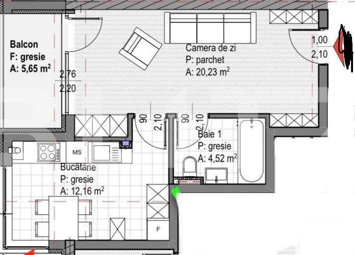 Garsonieră de vânzare Gheorgheni - 116813AV | BLITZ Cluj-Napoca | Poza2