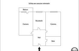 2 camere, 57 mp plus balcon de 7 mp, zona Porii! Etaj intermediar! Decomandat!