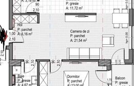 Apartament cu 2 camere in zona Iulius Mall