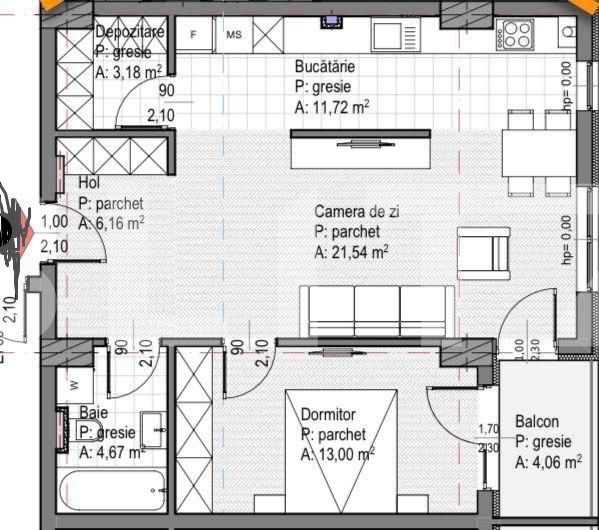 Apartament de vânzare 2 camere Gheorgheni - 116911AV | BLITZ Cluj-Napoca | Poza2