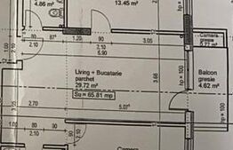 Oportunitate! Apartament 3 camere 71 m2, bloc nou, semifinisat zona Vivo