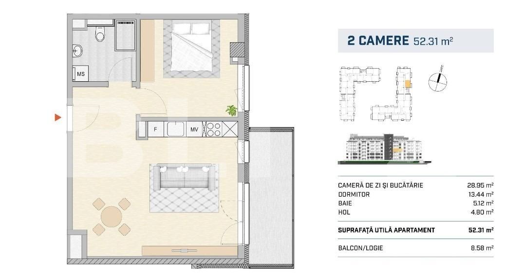 Apartament de vânzare 2 camere Semicentral - 116927AV | BLITZ Cluj-Napoca | Poza3