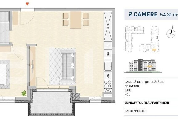 Apartament de vânzare 2 camere Semicentral - 116946AV | BLITZ Cluj-Napoca | Poza1