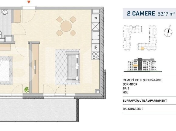 Apartament de vânzare 2 camere Semicentral - 116948AV | BLITZ Cluj-Napoca | Poza1