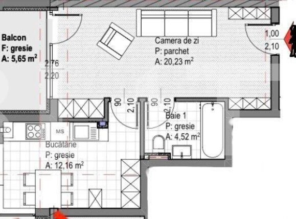 Garsonieră de vânzare Gheorgheni - 116972AV | BLITZ Cluj-Napoca | Poza2