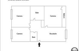 Apartament 3 camere, 62 mp, etaj intermediar, zona strazii Peana!