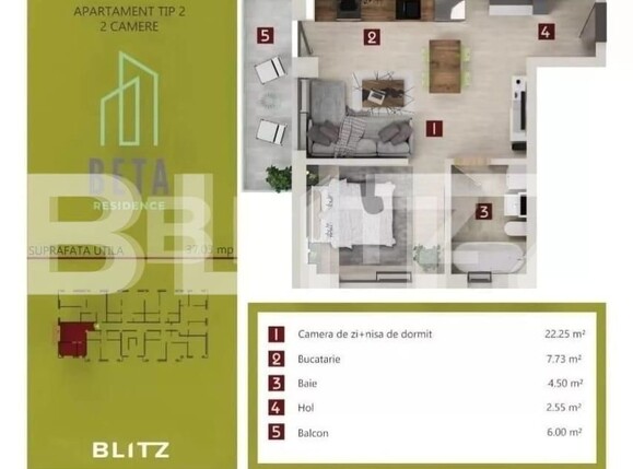 Apartament de vânzare 2 camere Iris - 117316AV | BLITZ Cluj-Napoca | Poza4