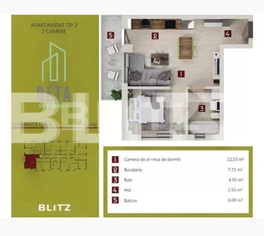 Apartament de vânzare 2 camere Iris - 117316AV | BLITZ Cluj-Napoca | Poza4