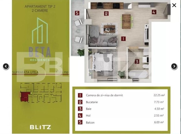 Apartament de vânzare 2 camere Iris - 117320AV | BLITZ Cluj-Napoca | Poza3