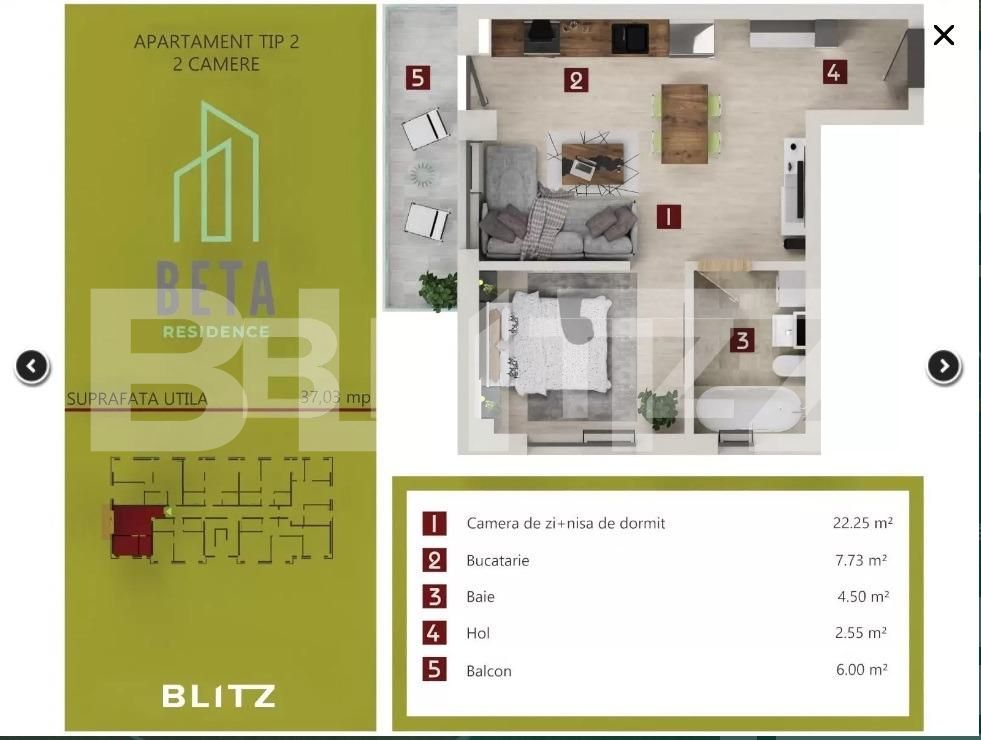 Apartament de vânzare 2 camere Iris - 117320AV | BLITZ Cluj-Napoca | Poza3