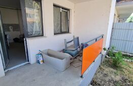 Apartament partial finisat, terasa, gradina 65 mp, parcare, zona Terra