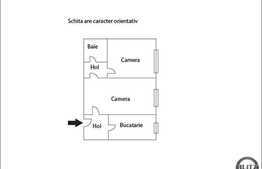 De vanzare 2 camere, 45  mp utili, zona strazii Donath