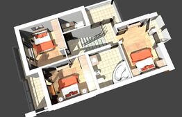 Casa finisata, 4 camere, 3 bai, 114 mp, garaj, gradina 275 mp, in Apahida