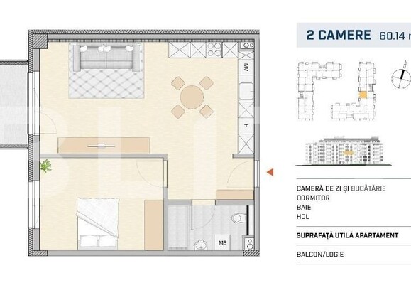 Apartament de vânzare 2 camere Semicentral - 117693AV | BLITZ Cluj-Napoca | Poza2