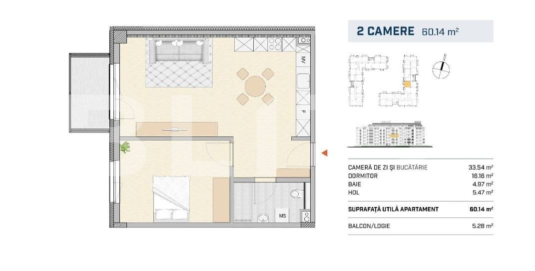 Apartament de vânzare 2 camere Semicentral - 117693AV | BLITZ Cluj-Napoca | Poza2