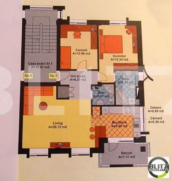Apartament de vânzare 3 camere Bună Ziua - 11773AV | BLITZ Cluj-Napoca | Poza10
