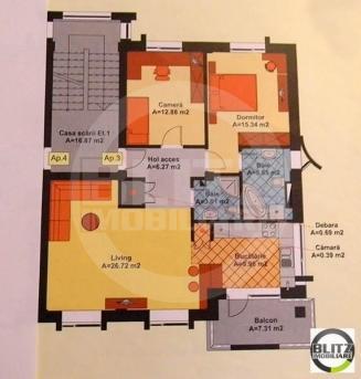 Apartament de vânzare 3 camere Bună Ziua - 11773AV | BLITZ Cluj-Napoca | Poza1