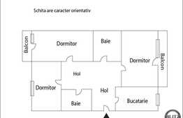 De vanzare 3 camera,  decomandat, 78 mp, zona strazii Florilor