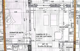 Apartament 2 camere, 52 mp, balcon, parcare, zona Avram Iancu