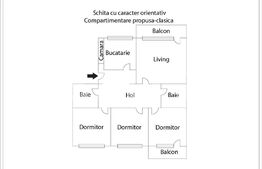 Apartament 4 camere, 94 mp, etaj intermediar, zona strazii Paris