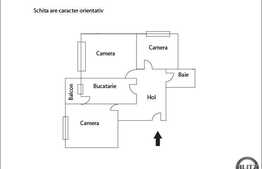 De vanzare 3 camere decomandate, 54 mp utili, zona strazii Mehedinti.